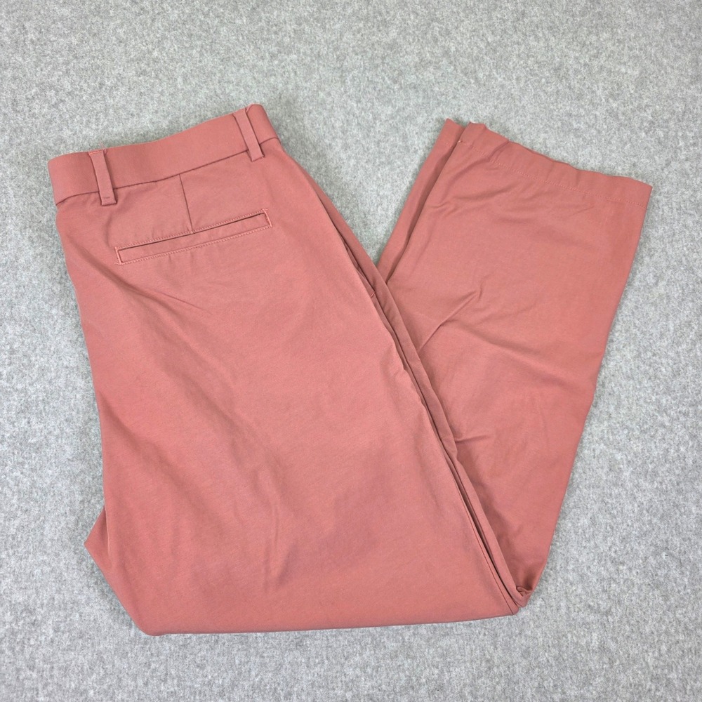 Lauren Ralph Lauren Chino Golf Pants‎ Men's 34x26 Salmon Pink Flat Front Stretch